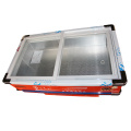 108L Puerta de vidrio deslizante Congelador de mariscos para supermercado